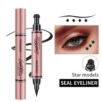 Seal pattern eyeliner double head eyeliner liquid pen makeup  Multicolor1