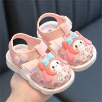 Sapatos de bebê antiderrapantes com fundo macio princesa  Rosa