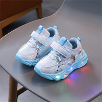 Zapatillas de deporte con luz LED lindas estilo princesa para niña pequeña  Azul