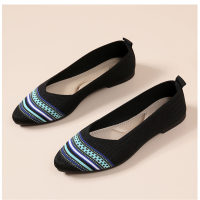 Novo estilo slip-on sola macia sapatos femininos confortáveis e respiráveis sapatos slip-on para mulheres  Preto