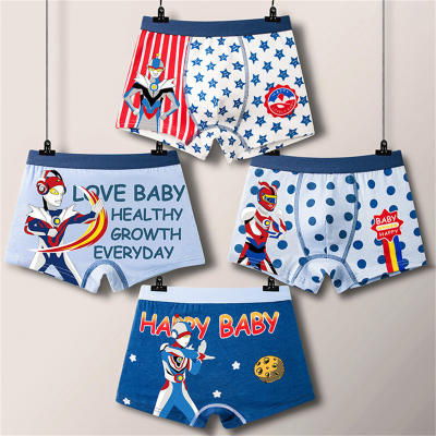 Summer boys' boxer briefs pure cotton small, medium and large children's baby A-type cotton boxer shorts