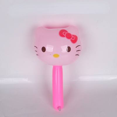 Inflatable Animal Head Cartoon Stick Inflatable Hammer Inflatable Toy With Whistle Bell