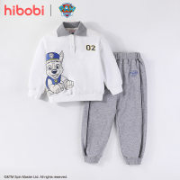 Toddler Animal Printed Lapel Long-sleeve Sweater & Solid Color Pants  White