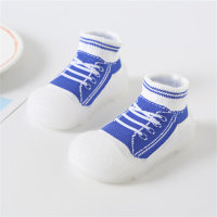 Children's socks shoes lace-up soft sole toddler shoes  Blue