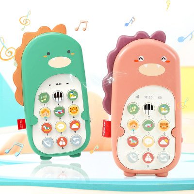 Baby toys intelligent simulation music phone dinosaur modeling teethers