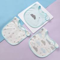 3 Packs of Cotton Cartoon Baby Bibs, Bibs, and Cloth Series A  Multicolor