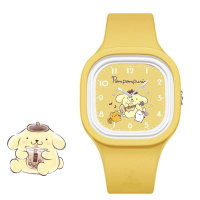 Relojes inteligentes simples de material de silicona lindo para niños pequeños  Amarillo