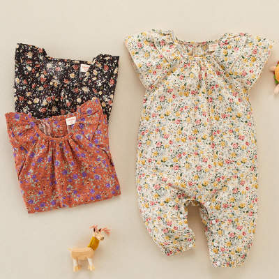 hibobi Baby Girl Floral Print Bodysuit