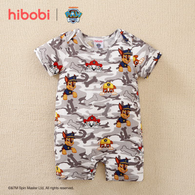 hibobi×PAW Patrol Baby Boy Cartoon Print Short Sleeve Cotton Jumpsuit