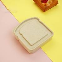 Caja de conservación de pan de trigo para el hogar, caja de almacenamiento para tostadas  Multicolor