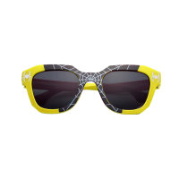 نظارات شمسية بطبعة عنكبوت للأطفال  أصفر