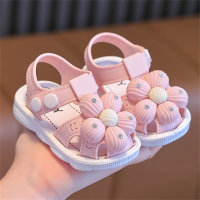 Zapatos de bebé de suela blanda, zapatos para niños, sandalias  Rosado