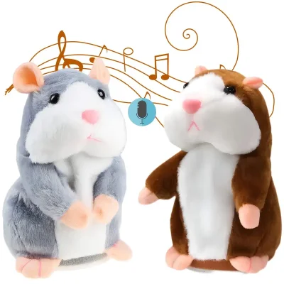 Aprendendo a falar hamster gravação hamster balançando a cabeça hamster elétrico inteligente que pode aprender a falar gravação hamster ratinho