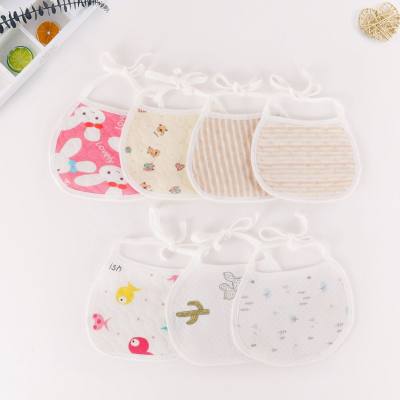 Baby bibs, baby bibs, eating and drinking bibs, cartoon printed bibs, bibs with straps, ready-to-wear wholesale