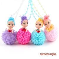 LED Flashing Confused Barbie Princess Glowing Necklace  Multicolor