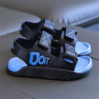 Children's Alphabet Soft Velcro Casual Sandals  Black