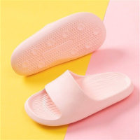 Children's solid color slippers  Pink