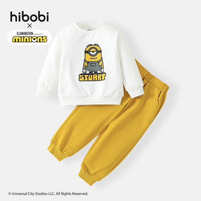 Minions✖ hibobi Boy Toddler Print Plain Sweater set