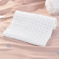 Couverture bébé pur coton  blanc