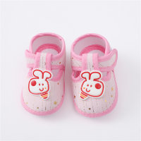 Baby and Toddler Puppy Print Soft Sole Sandals  Pink