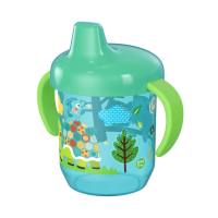 Taza de agua para bebé a prueba de fugas con mango integrado de animales de dibujos animados, taza para aprender a beber, taza de pico de pato  Multicolor