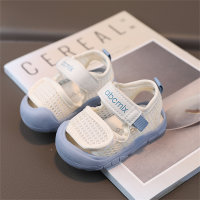Atmungsaktive Sandalen für Kinder mit weicher Sohle und geschlossener Zehenpartie, Trittschutz  Blau