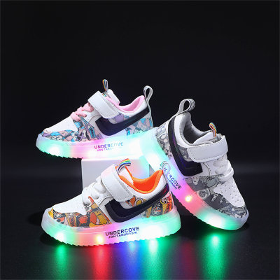 Toddler Boy Color-Block Will Glow Sneakers