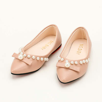 Sandalias de perlas puntiagudas para niña