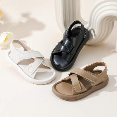 Toddler Solid Color Open Toed Sandals