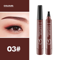 SUAKE Four Fork Wild Eyebrow Pen is waterproof, sweat resistant, and non smudging, simulating distinct roots and liquid eyebrow pens  Multicolor1
