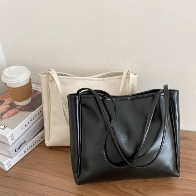 New style trendy tote bag simple temperament large capacity shoulder bag casual messenger bag