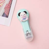 Creative Cartoon Nail Clipper Adult Nail Clipper Single Pack Student Portable Folding Nail Clipper Manicure Manicure Wholesale  Green
