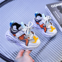 Chaussures de sport respirantes à maille unique pour enfants  gris