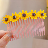 Children's flower bangs hair comb headdress  Multicolor