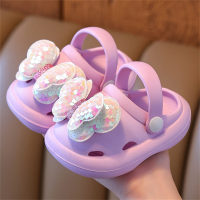 Children's princess style non-slip soft-soled sandals for going out  Purple