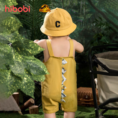 Jurassic World × hibobi boy baby Dinosaur Print Strappy Bodysuit