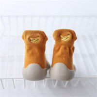 El bordado de frutas para niños calcetines calza los zapatos del niño  Amarillo