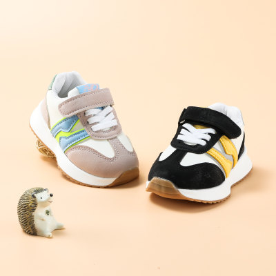 Toddler Color-block Patchwork Velcro Sneakers
