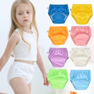 2024 baby training pants washable 6-layer full polyester diaper pants baby cloth diaper cotton learning pants summer diaper