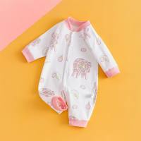 Tutina per neonato quattro stagioni in puro cotone disossato tutina per neonato tutina a maniche lunghe vestiti per neonato  Multicolore