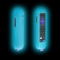 SHEIN pour télécommande TCL ROKU housse de protection 3600R/3900 coque cutanée douce anti-chute lumineuse  Multicolore