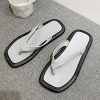 New style flip-flops for women, high-end, simple, outdoor, non-slip, cute, home, fashionable, ins  Black
