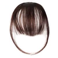 Chemical fiber wig with air bangs, thin fake bangs for women with sideburns, straight bangs wig  Style 1
