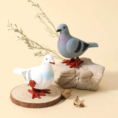 Jouets pour enfants d'animaux de simulation créative de pigeon rebondissant d'horlogerie