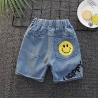 Boys denim shorts 2022 summer style baby and children's clothing fashionable pants baby children trendy cool thin casual Korean  Blue