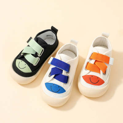 Toddler Color-block Velcro Low Bond Canvas Shoes