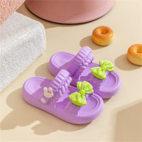 Children's bow sandals  Purple