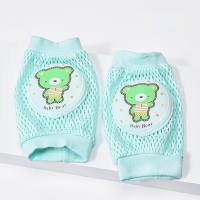 Baby knee pads baby toddler anti-fall crawling protective gear children children knee crawling protective cover pad summer thin  Green