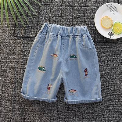 Boys' denim shorts 2022 summer style baby and children's clothing fashionable pants baby children trendy cool thin casual Korean