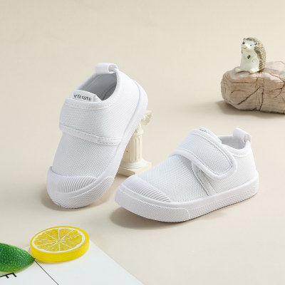 Toddler Solid Color Velcro Canvas Shoes